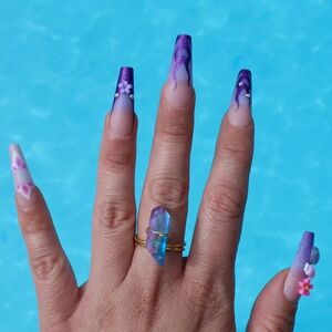 Quartz Crystal Ring | Adjustable Ring | Crystals